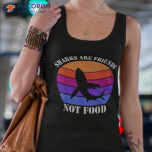 sharks are friend not food shark sea ocean creature shirt tank top 4