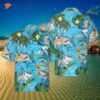 Sharks On The Beach Hawaiian Shirt