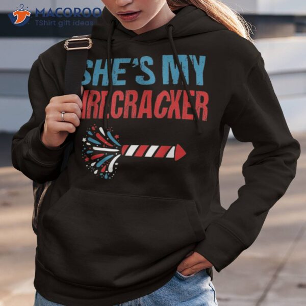She’s My Firecracker 4th Of July Fireworks Matching Couples Shirt