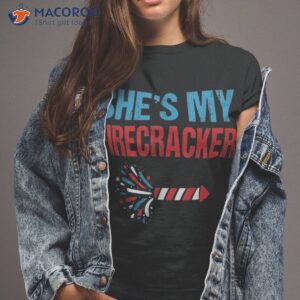 She’s My Firecracker 4th Of July Fireworks Matching Couples Shirt