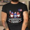 Shenanigans Squad 4th Of July Gnomes Usa Independence Day Shirt