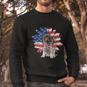 shorthaired pointer american flag sunflower independence day shirt sweatshirt