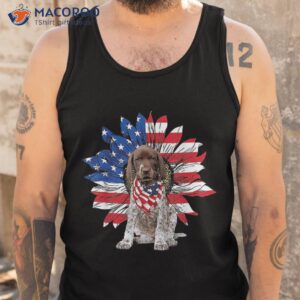 shorthaired pointer american flag sunflower independence day shirt tank top