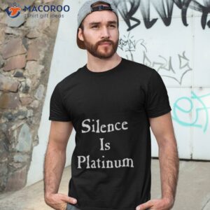 Silence Is Platinum The Sisters Of Mercy Shirt