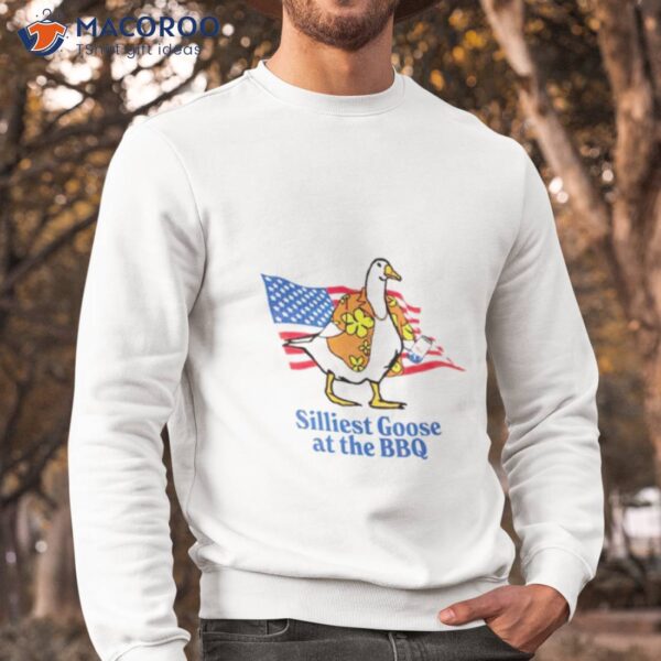 Silliest Goose At The Bbq Usa Flag Shirt