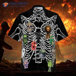 skeleton decorated halloween hawaiian shirt unique shirt for and 2