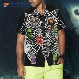 skeleton decorated halloween hawaiian shirt unique shirt for and 3