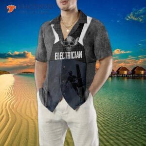 skilled electricians black hawaiian shirt for 3