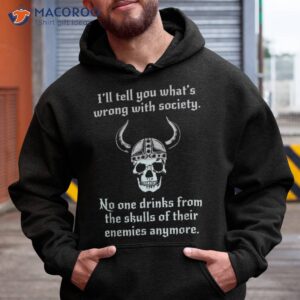 skull drink from the of your enemies funny shirt hoodie
