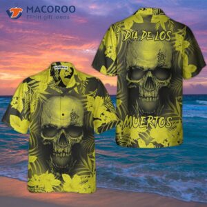 Skull Floral Pattern Day Of The Dead Hawaiian Shirt, Mexican Best Gift