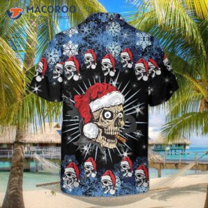 Skull Naughty Face Christmas Edition Hawaiian Shirt, Unique Gift For