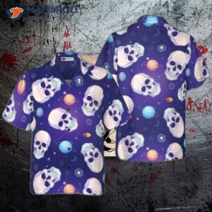 Skull Planet Out Of Space Hawaiian Shirt