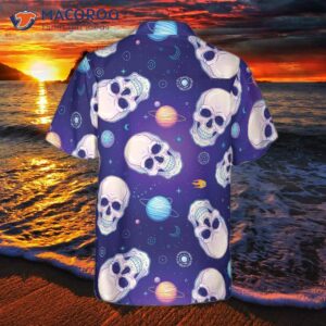 skull planet out of space hawaiian shirt 1