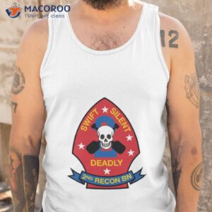 skull silent swift deadly 2nd recon bn shirt tank top