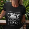 Skull Thrash Est 666 Metal Shirt