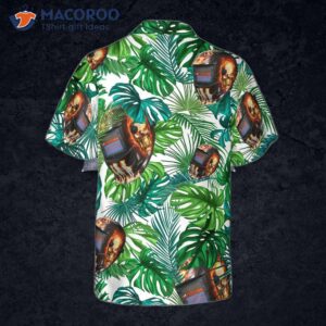 Skull-welding Helmet Tropical Hawaiian Shirt