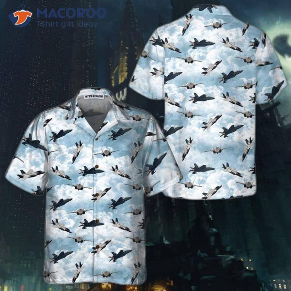“sky Aircraft Hawaiian Shirt, Airplane Aloha Aviation Shirt For “
