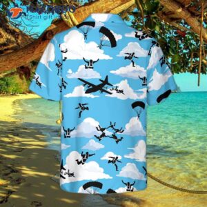 Skydiving-pattern Hawaiian Shirt