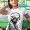 Sloth Painting Wearing Headphones Shirt