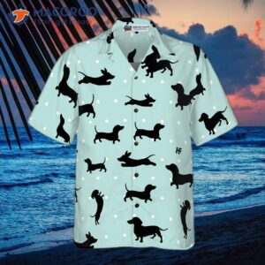 small dachshund patterned hawaiian shirt 3