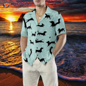 small dachshund patterned hawaiian shirt 4