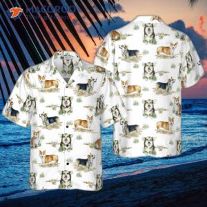 smiling corgi shirt for s hawaiian 0