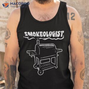 smokeologist funny bbq barbecue grill pitmaster dad shirt tank top