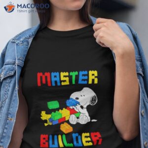 snoopy and woodstock autism master builder shirt tshirt