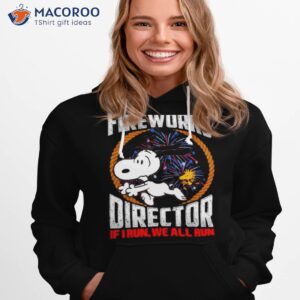 snoopy and woodstock fireworks director if i run we all run 4th of july shirt hoodie 1