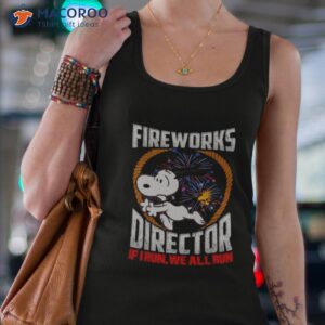 snoopy and woodstock fireworks director if i run we all run 4th of july shirt tank top 4