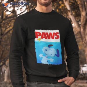 snoopy and woodstock paws shirt sweatshirt