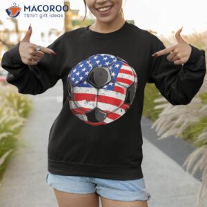 soccer american flag 4th of july t shirt kids boys girls sweatshirt 1