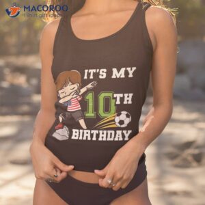 Soccer Boy It’s My 10th Birthday American Flag Shirt