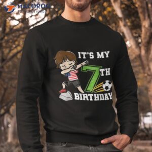 soccer boy it s my 7th birthday american flag shirt sweatshirt