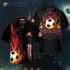 Soccer-flamed Hawaiian Shirt