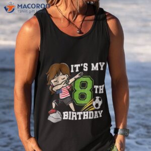 soccer girl it s my 8th birthday american flag shirt tank top