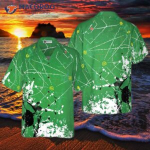 soccer green background hawaiian shirt 0