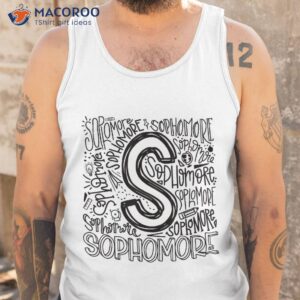 sophomore tenth 10th grade typography back to school shirt tank top