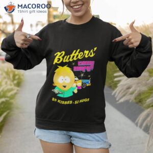 south park butters kissing company 5 kisses 2 hugs shirt sweatshirt 1