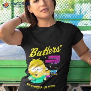 South Park Butters Kissing Company $5 Kisses $2 Hugs Shirt