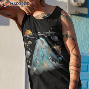 space cat galaxy cat funny for dad mom lover shirt tank top 1