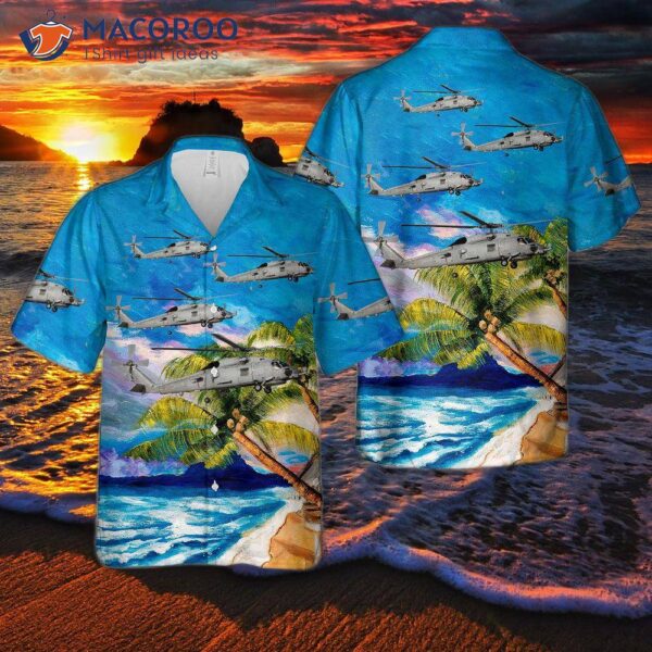 Spanish Navy Sikorsky Sh-60b Seahawk Hawaiian Shirt