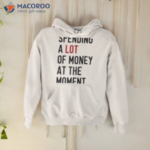 spending a lot of money at the moment shirt hoodie