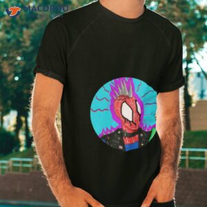 spider punk across the spiderverse spider man 2023 movie t shirt tshirt