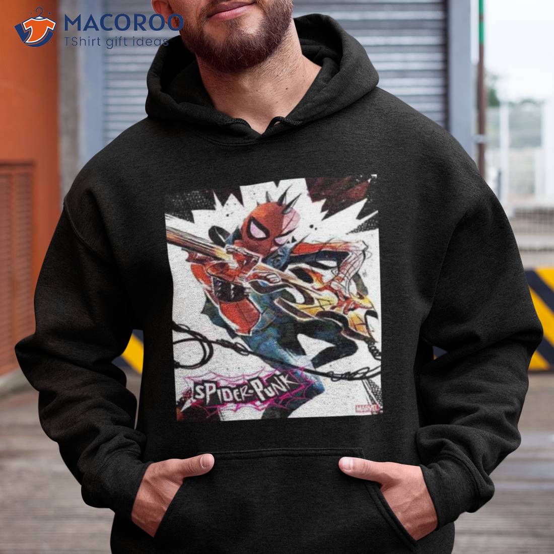 Spider Punk Spider Man Across The Spiderverse Badass Rock And Roll Shirt Spider Punk Spider Man Across The Spiderverse Badass Rock And Roll Shirt