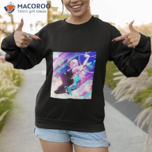 spidergwen on spider man across the spiderverse t shirt sweatshirt