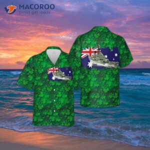 St. Patrick’s Day, Royal Australian Navy Hmas Hobart (d 39) Hawaiian Shirt