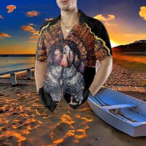 Standing Black Turkey Hawaiian Shirt, Thanksgiving Gobble Gift For Day 3 standing black turkey hawaiian shirt thanksgiving gobble gift for day 3