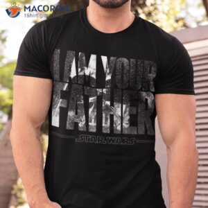 star wars darth vader i am your father snowy graphic shirt tshirt