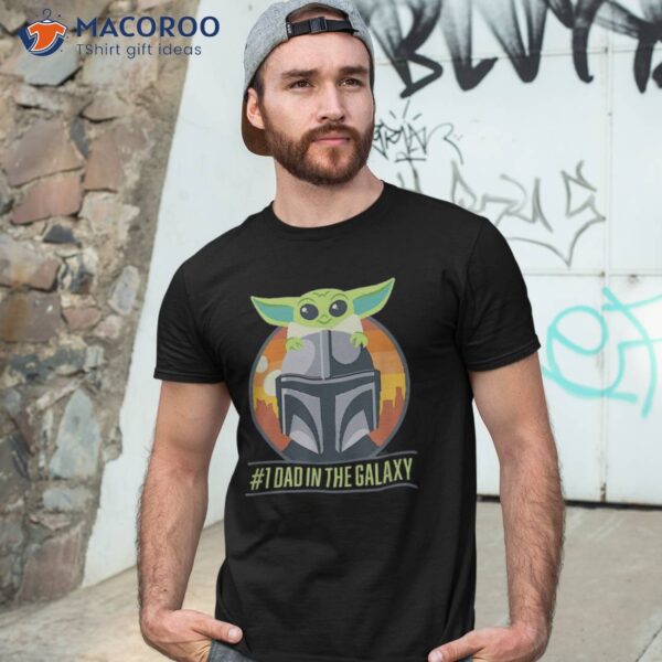 Star Wars The Mandalorian And Grogu #1 Dad In Galaxy Shirt